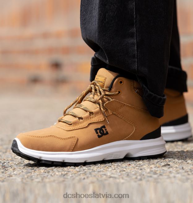 N008N334 vīriešu mutiny ūdensizturīgi ziemas zābaki kvieši/melnie DC Shoes