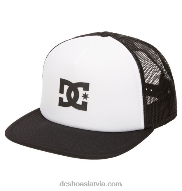 N008N109 vīriešu degvielas uzpildes stacijas trucker cepure balts melns DC Shoes