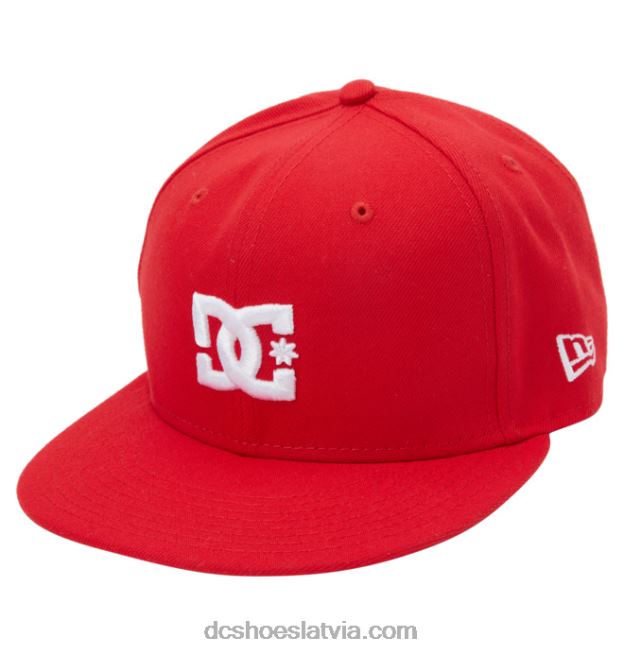 N008N157 vīriešu čempionāts new era pieguļoša cepure sacīkšu sarkans DC Shoes