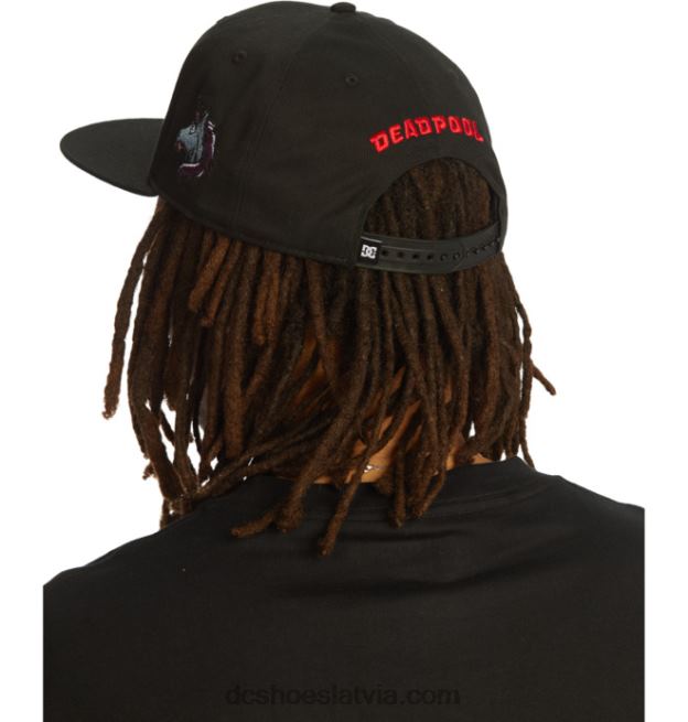 N008N422 vīriešu marvel deadpool x dc snapback cepure melns DC Shoes