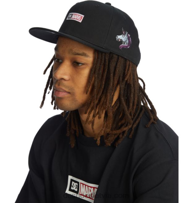 N008N422 vīriešu marvel deadpool x dc snapback cepure melns DC Shoes