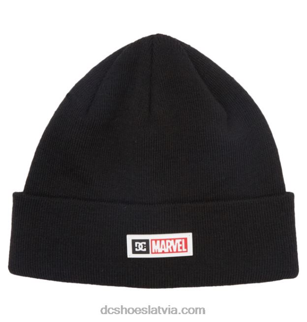 N008N423 vīriešu marvel deadpool x dc beanie melns DC Shoes