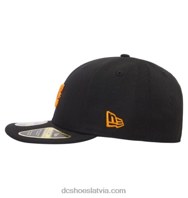 N008N430 vīriešu dc lo pro new era pieguļoša cepure melns/oranžs DC Shoes
