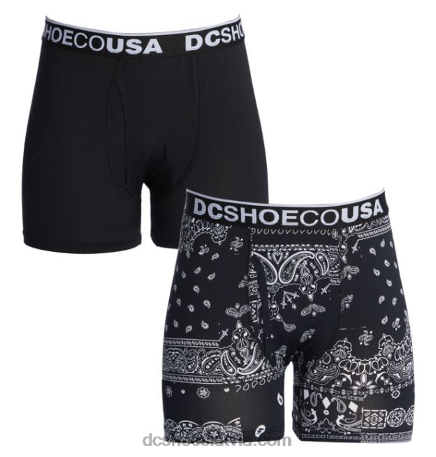 N008N418 vīriešu the performer 2-pack bokserbikses bandāna melna DC Shoes