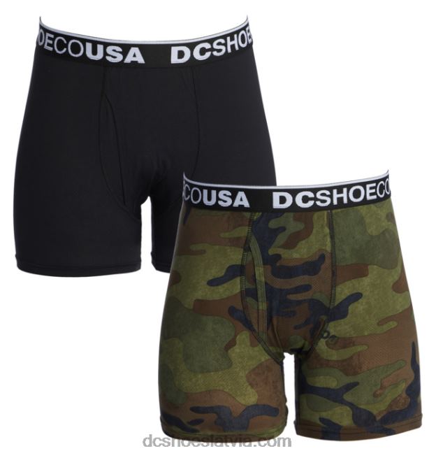 N008N421 vīriešu the performer 2-pack bokserbikses dc woodland camo/melns DC Shoes