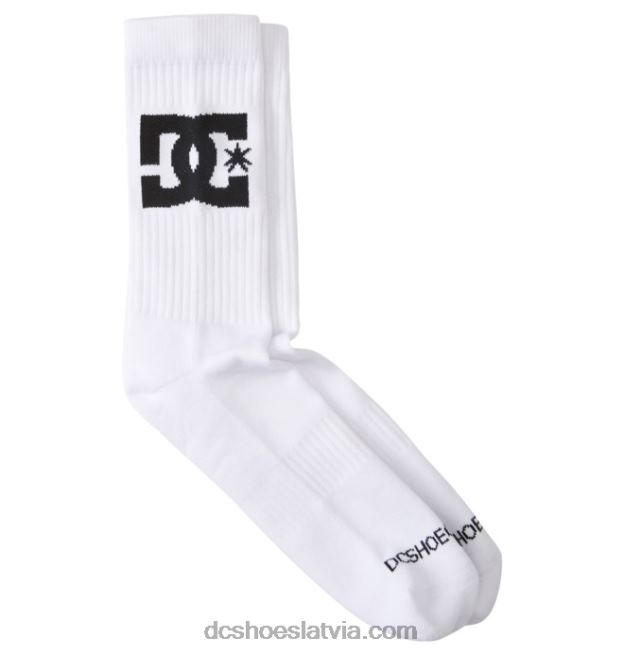 N008N117 vīriešu dc star 2-pack crew zeķes balts DC Shoes
