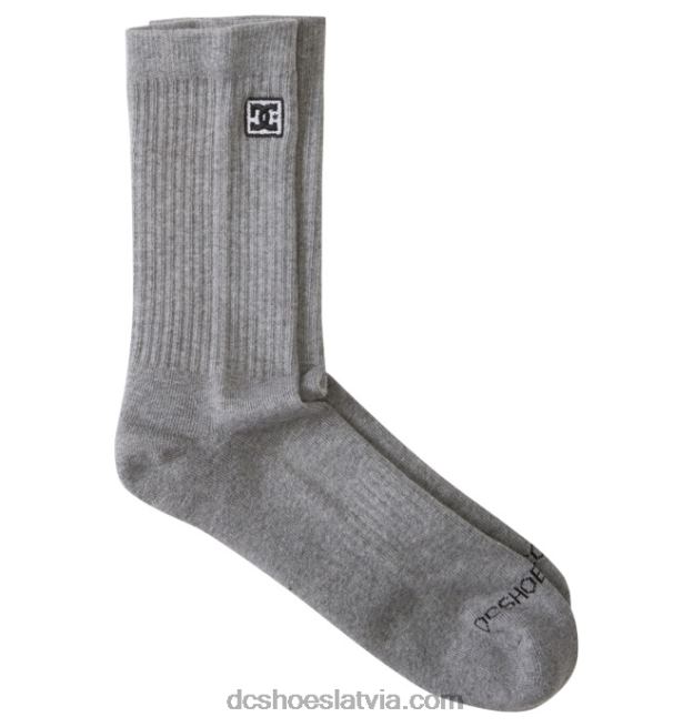 N008N120 vīriešu dc 2-pack crew zeķes gaiši pelēki virši DC Shoes