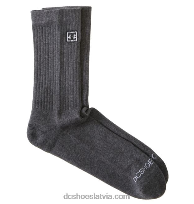 N008N120 vīriešu dc 2-pack crew zeķes gaiši pelēki virši DC Shoes