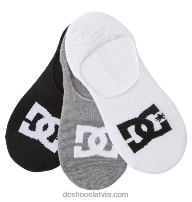N008N121 vīriešu dc star liner 3-pack bezizrādes zeķes multi DC Shoes
