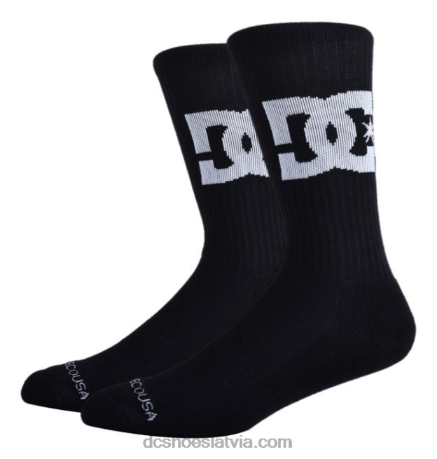 N008N84 vīriešu dc star 2-pack crew zeķes melns DC Shoes
